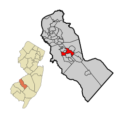 Camden County New Jersey Incorporated and Unincorporated areas Lindenwold Highlighted